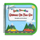 The Pencil Grip Daily Doodler Reusable Activity Book - Games On The Go-12 wipeable pages with popular travel games plus 4 Wonder Stix