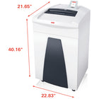 HSM Securio P36 HS L6 Optical Media Shredder, 38.3-Gallon Capacity-Energy Management Control System: 90% energy savings thanks to the sleep mode and automatic shutdown