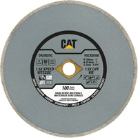 CAT 7" Continuous Rim Diamond Saw Blade-Precision Continuous Rim: Maintains clean, polished edges on ceramic and porcelain without chipping