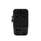 LOGiiX World Traveler XL 65W Travel Adapter - Black-The World Traveler XL 65 is a 65W fast charging multi-port travel adapter