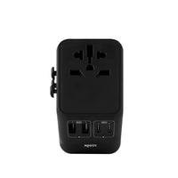 LOGiiX World Traveler XL 65W Travel Adapter - Black-The World Traveler XL 65 is a 65W fast charging multi-port travel adapter