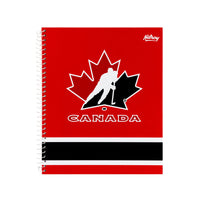 Hilroy Hockey Canada Primary Notebook - 10-1/2 H x 8-5/8" W - Red/Black-Durable Hardcover