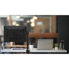 Kanto Single Monitor Desktop Mount - Cable Management Clips - Black-5 Years Limited Manufacturer Warranty