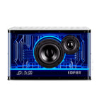Edifier QD35 Tabletop Bluetooth Splendid Light Effect Speaker - White-Quality housing enclosure with reduces acoustic resonance, quadratic element design. Equipped with advanced sound amplifier and DSP technology to build powerful tweeter and woofer without distortion