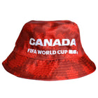FIFA WORLD CUP 2026 Bucket Hat - Assorted - 12 Pack-Assorted Team & Country Branding: Retail assortments feature diverse variations representing specific federations and host countries, including Canada, Mexico, USA, Brazil, and Spain