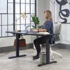 Sauder Miscellaneous Office Adjustable Height Desk - Black-Two hooks for hanging headphones, purse or bags