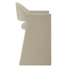 Modway Talia 37" Upholstered Fabric Counter Stool - Linen-Fixed Padded Seat/Backrest
