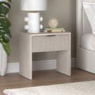 Hudson&Canal Kenslow 24" Nightstand - Alder White-Base, top, and drawer are crafted of sturdy MDF in an alder white finish