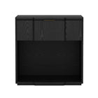 Manhattan Comfort Clive 22" Mid-Century Modern 1-Drawer Nightstand - Black-10