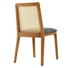 Modway Monarch Wood and Rattan Dining Side Chair - Honey/Natural/Grey-7