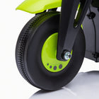 Qaba 3 Wheels 6V Kids Electric Motorcycle with LED Headlight - Green-Adorable 6V motorcycle equipped with a protective mudguard 