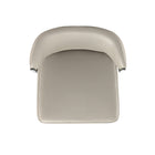 Manhattan Comfort Kirsten 20.5" Modern Leatherette Upholstered Dining Chair - Light Grey - Set of 2-22" L x 23" W x 32.5" H