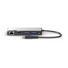 ALOGIC Fusion MAX 6-in-1 USB-C Hub - Space Grey-The hub easily expands the functionality of your USB-C Laptop/tablet/phone by providing additional ports such as HDMI 4K output port, a VGA Port for legacy display devices, a USB-C(USB 3.1 Gen 1)data transfer and charging port with PD(100W), 2 x USB-A (USB 3.0) ports and a Gigabit Ethernet port. It has an extended USB-C cable making it suitable to be used with all types of USB-C devices, which is also enabled with a smart cable management system to keep the de