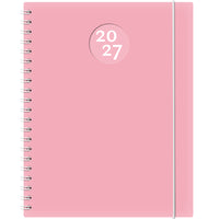 W. Maxwell 2027 Kibo Weekly Planner - 8.5" x 11" - Pink-January to December 2027