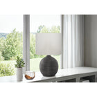 Monarch Specialties 16" H Table Lamp - Black Resin / Ivory / Cream Shade-The convenient on/off rotary switch controls a 60W bulb (not included) to illuminate a space and create the perfect ambiance