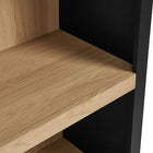 Modway Caleb 4 Arched Display Shelf Bookcase - Black-7