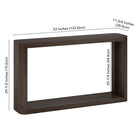 Hudson&Canal Kellan 52"W Console Table - Alder Brown-9