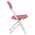 Flash Furniture Kids Plastic Folding Chair - Burgundy - 10 Pack-Textured Seat ensures safe seating