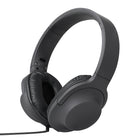 Basic Tech Wired Over The Ear Foldable Headphones - Charcoal-Universal