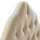 Modway Sovereign Upholstered Fabric Queen Headboard - Beige-7