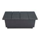 Zuo Tien Side Table - Black-Powder Coated Aluminum square shape tabletop