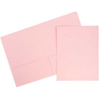 JAM Paper Premium Matte Coloured Cardstock Two-Pocket Presentation Folders - Baby Pink - 6 Pack-Baby Pink Folder