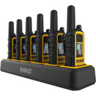 Dewalt Heavy Duty DXFRS800 Radio 24-Piece Set with 4 6-Port Chargers-VOX Voice-activated transmission