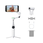 Insta360 Flow 2 AI Tracker Bundle - Summit White-Compact & Portable