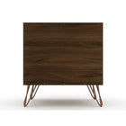 Manhattan Comfort Rockefeller 20.08" Mid-Century Modern 1-Drawer Nightstand - Brown-10