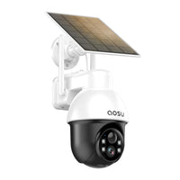 Aosu 4MP Wireless Outdoor Battery Camera with Solar Panel, Light