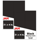JAM Paper Mailing Address Labels - 3 1/3 x 4 - Black - 2 sets of 120-Black