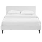 Modway Anya Full Bed - White-Non-Marking Foot Caps