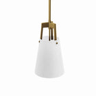 Modway Aspire Pendant Light - White/Satin Brass-Professional Installation Required