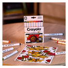 Crayola Colour Collections Dual-Tip Alcohol-Based Markers - Garden Harvest Edition - 8 Pack-Vibrant & consistent colour on any paper: enjoy flawless colour laydown on everything from premium colouring pages to everyday printer paper