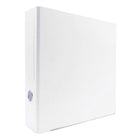 Bindertek 3-Ring 3-Inch Premium Binders - White-Removable label included in spine pocket