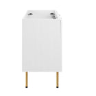 Modway Chaucer 48" Bathroom Vanity Cabinet - White-Rattan Weave Doors