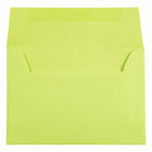 JAM Paper 4Bar A1 Coloured Invitation Envelopes - 3.625 x 5.125 - Ultra Lime Green - 50 Pack-These envelopes are perfect to use for sending invitations, greeting cards, RSVP's, thank you cards, gifts for birthdays, graduations, holidays and more