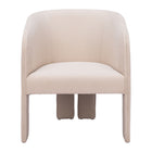 Zuo Hull Accent Chair - Beige-Comfy and durable polyester fabric