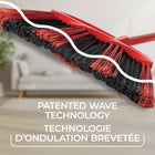 Vileda One Sweep Broom with Dual Action Dust Pan - Red-Flare-tip Memory Bristles maintain their shape and performance after usage