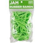 JAM Paper Durable Rubber Bands - Size 64 - Green - 100 Pack-Colour: Green | Colourful Elastic Rubberbands