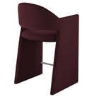Modway Talia 37" Performance Velvet Counter Stool - Mulberry-Floor Protecting Foot Pins