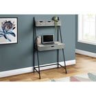 Monarch Specialties 7331 32" Computer Desk - Grey/Black Metal-Strong black metal framing to hold a spacious work surface to place a laptop, lamp, and office accessories