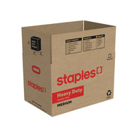 Staples Heavy Duty Corrugated Moving Box - Medium - 23" L x 15" W x 15" H - Kraft-Kraft corrugated box provides sturdy and reliable protection for your moving needs