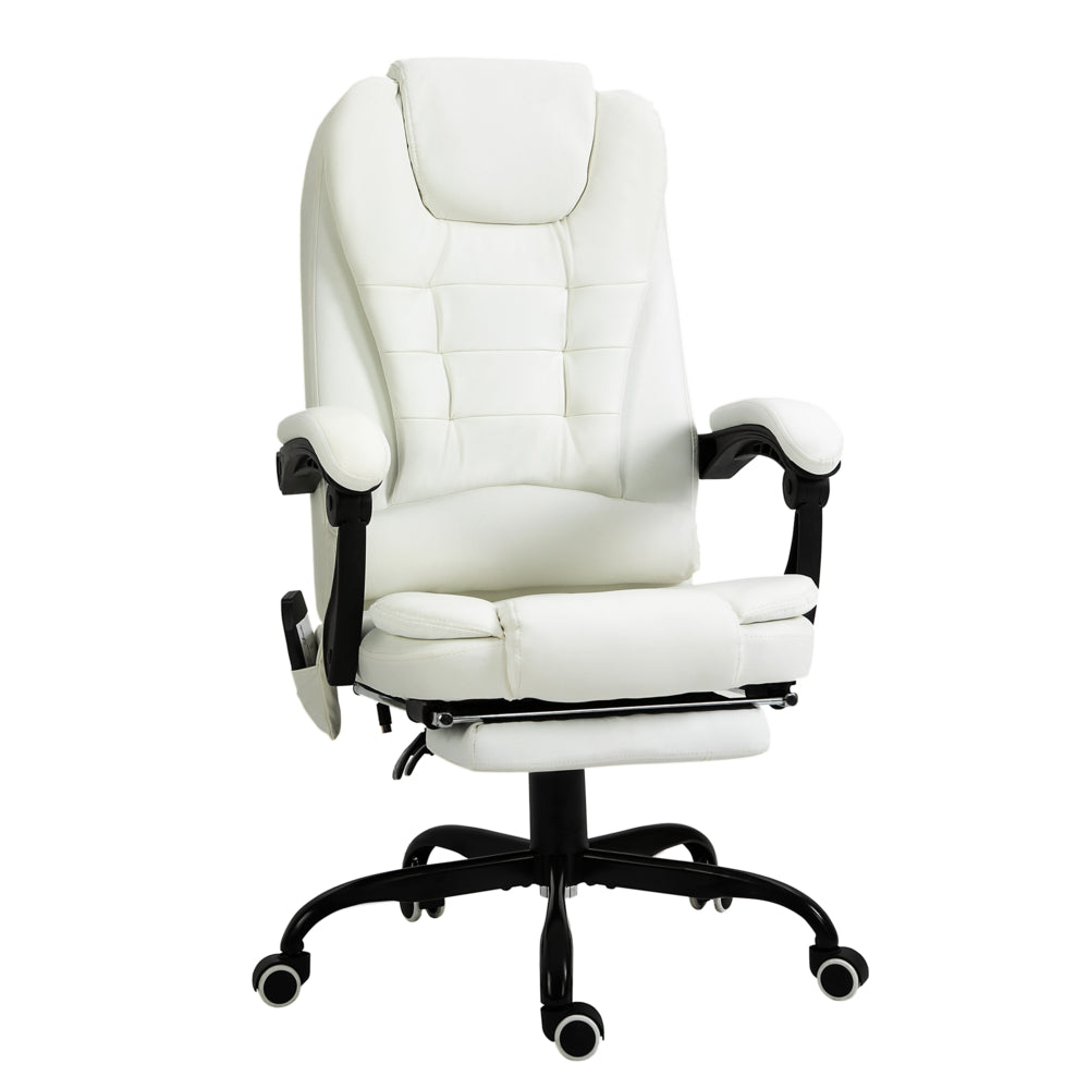 Vinsetto 7-Point Vibration Massage Office Chair with Swivel Wheels