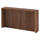 Hudson&Canal Piedmont 56"W Console Table - Satin Walnut-Tabletop features a weight capacity of 60 lbs