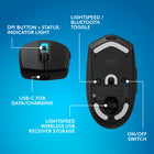 Logitech G305 X Superlight Wireless Gaming Mouse - Black-10