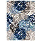 Modway Calithea Vintage Classic Abstract Floral Area Rug - 5 ft W x 8 ft L - Blue Brown/Beige-Vintage  Abstract Floral Area Rug