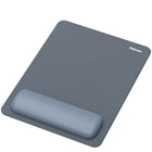 Fellowes Breyta XL Mousepad Wrist Rest with HEX Cushion - Blue-The soft touch, anti-dust coated wrist rest provides a premium finish and smooth mousing experience