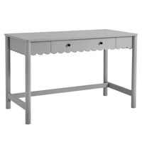 Modway Emmeline 47.64" 1-Drawer Scallop Writing Desk - Light Grey-Versatile Writing Desk
