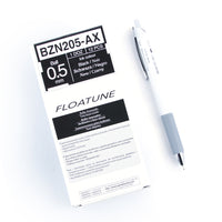 Pentel Floatune Retractable Advanced Rollerball Pen - 0.5 mm - Black Ink - 12 Pack-The unique ink formula reduces feelings of scratchiness
